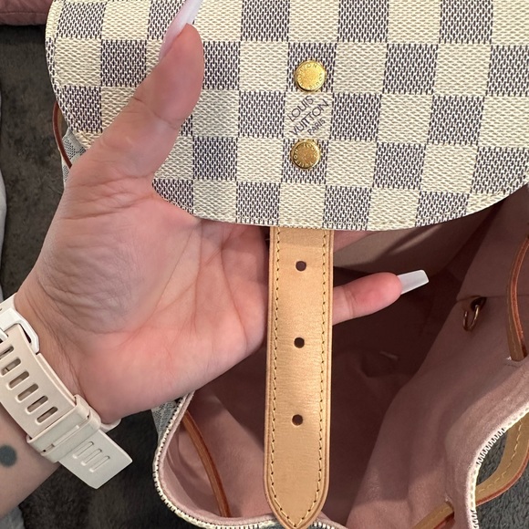 Authentic🥰Louis Vuitton Sperone Backpack Damier Azur Rose Ballerine - Picture 6 of 9